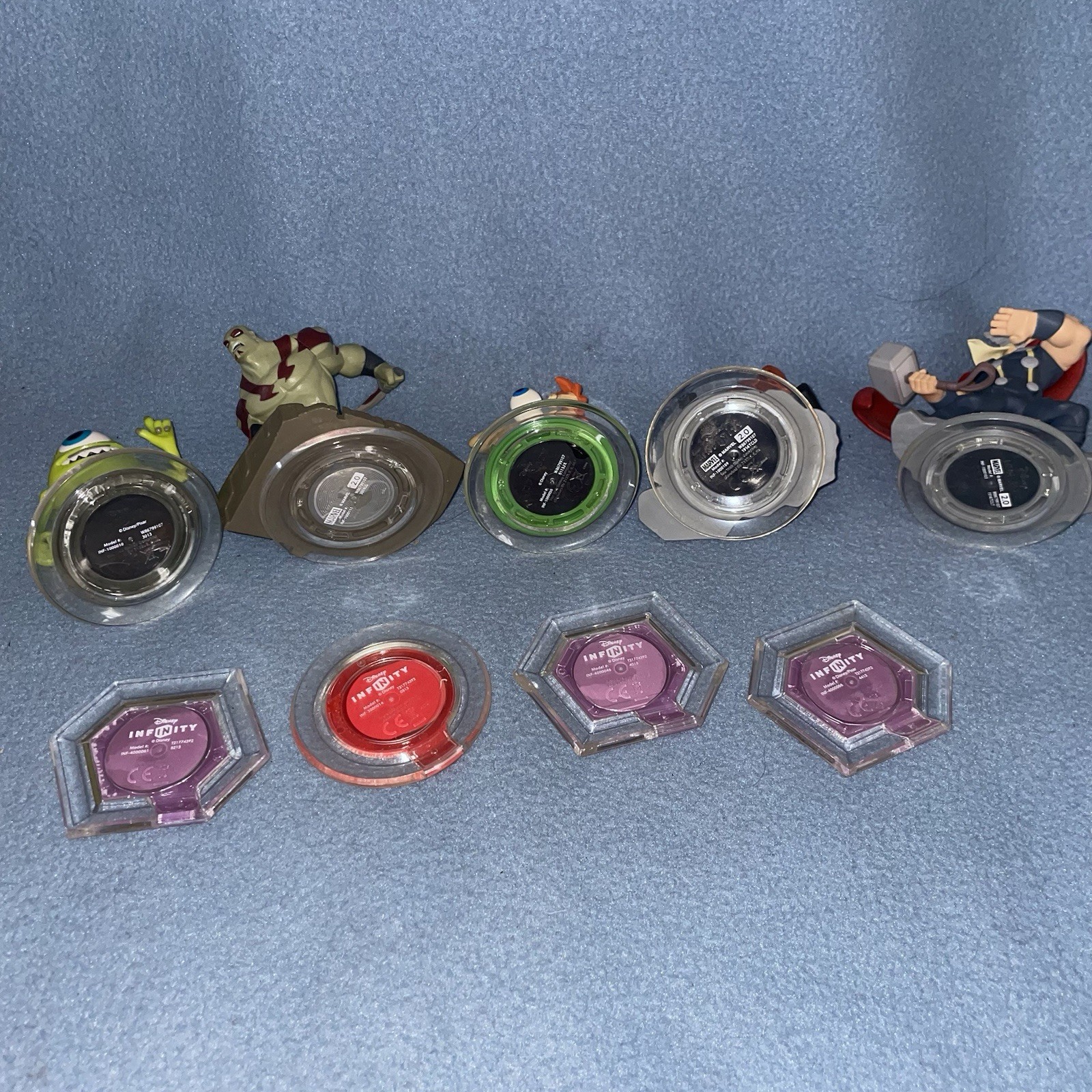 Disney Infinity Figure 1.0 Marvel Phineas Widow Thor Mike Power Discs Drax
