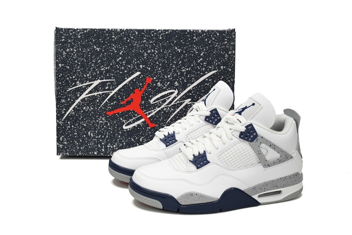 Jordan Air Jordan 4 "Midnight Navy" Men's Mid Top Retro Basketball Shoes US 7-12