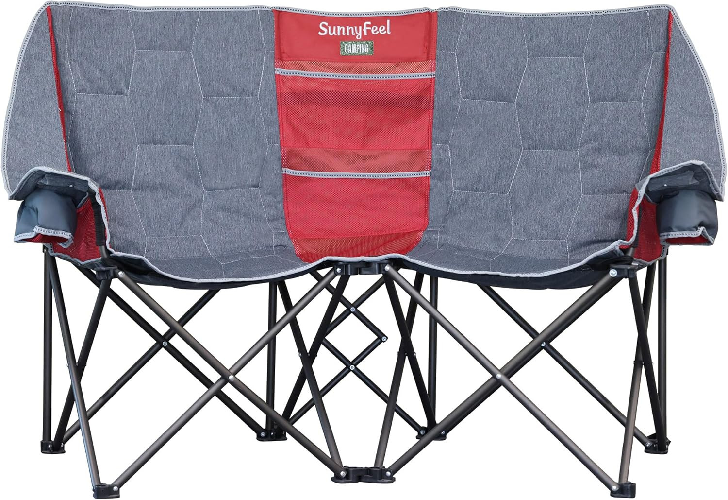 Folding Double Camping Chair, Oversized Loveseat Chair, Heavy Duty Portable/Fold