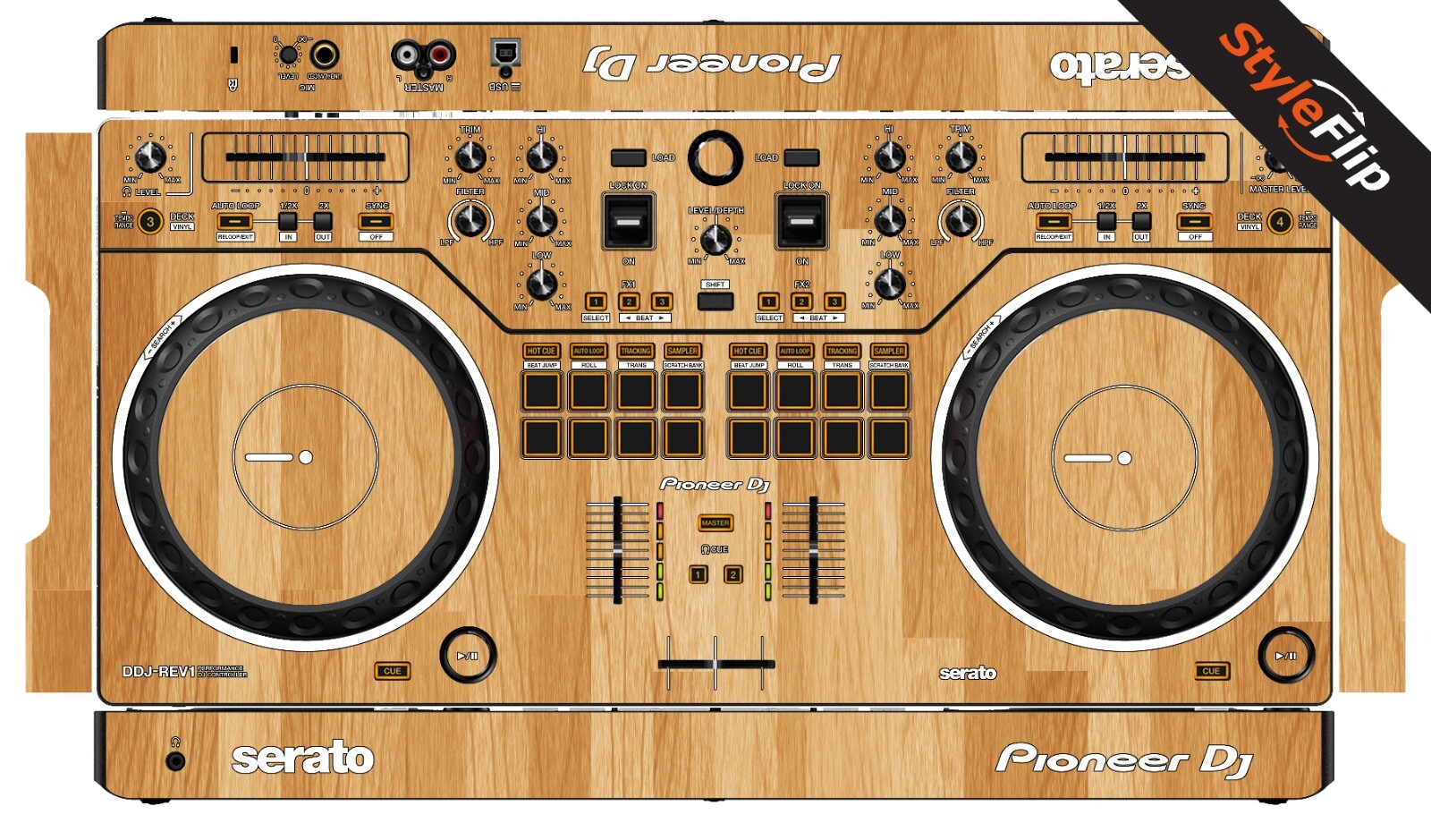 Pioneer DDJ-REV1 Skin | Wood #5 | Protective Decal | StyleFlip Skins