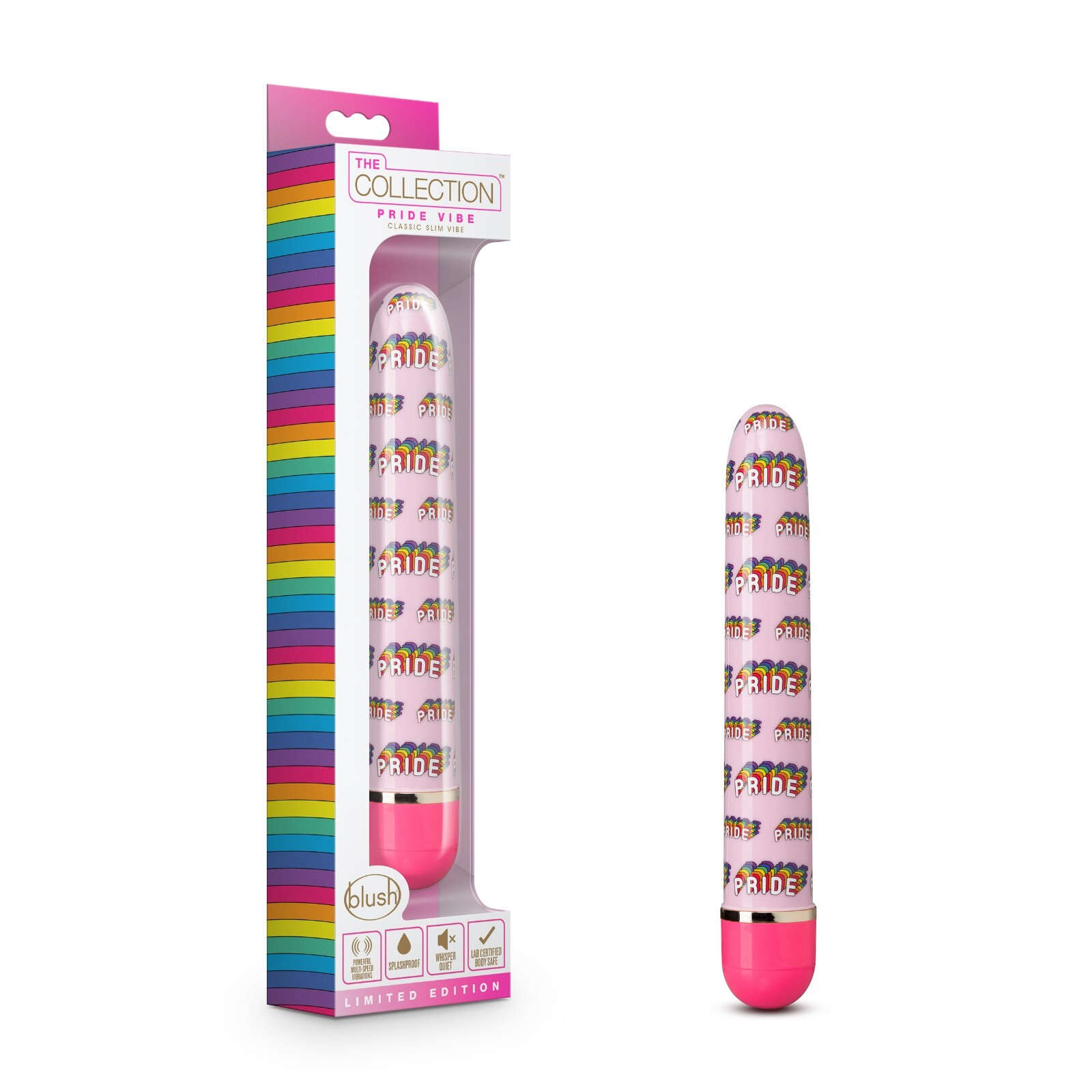 Blush The Collection 7'' Adjustable Multi-Speed Vibrations Waterproof Vibrator
