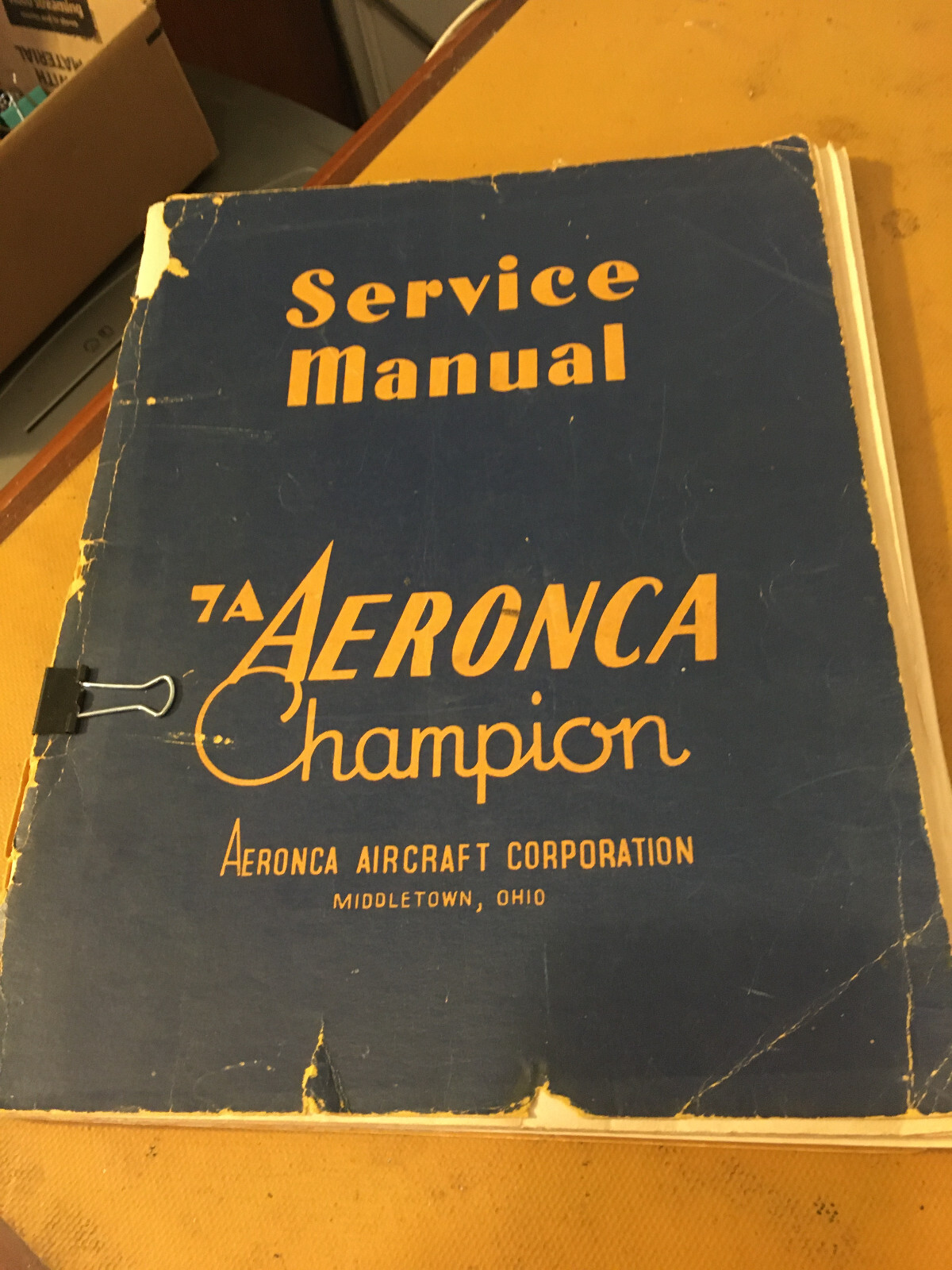 1946 Champion Aeronca 7A Service Manual