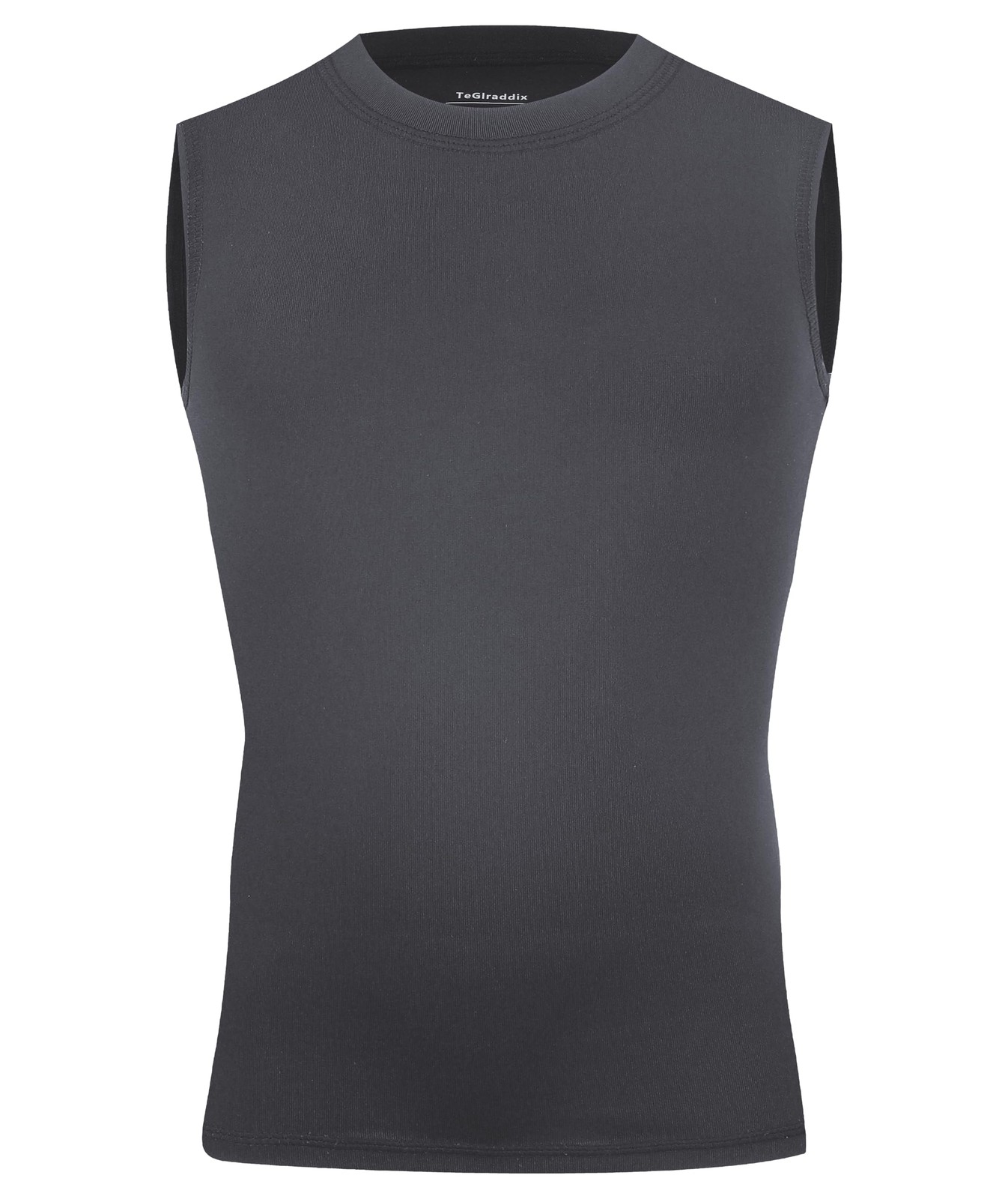 TeGlraddix Youth Boy Girls Sleeveless Compression Shirt Kid Large, Dark Gray