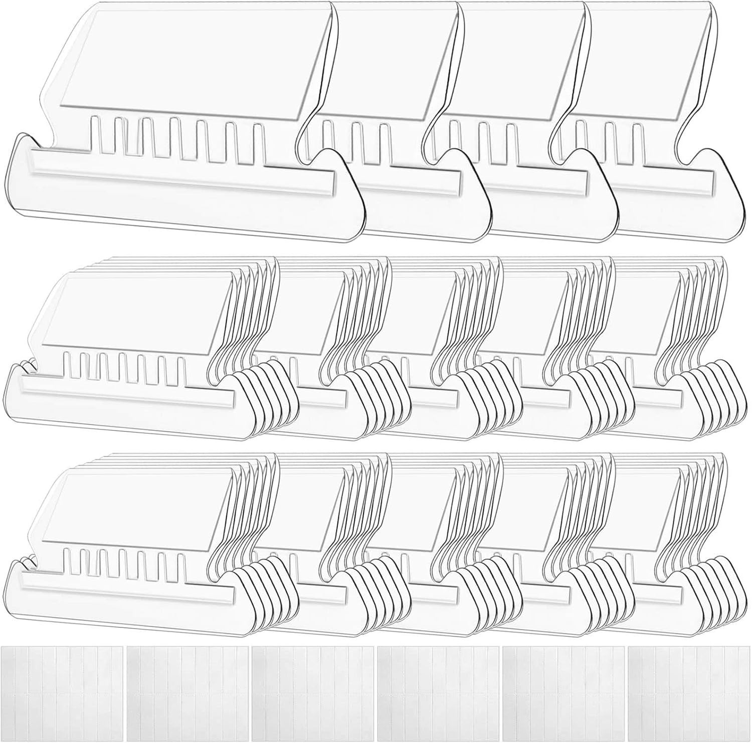 File Folder Tabs, 100 Sets Hanging File Folder Labels 2" Tabs and Inserts for H