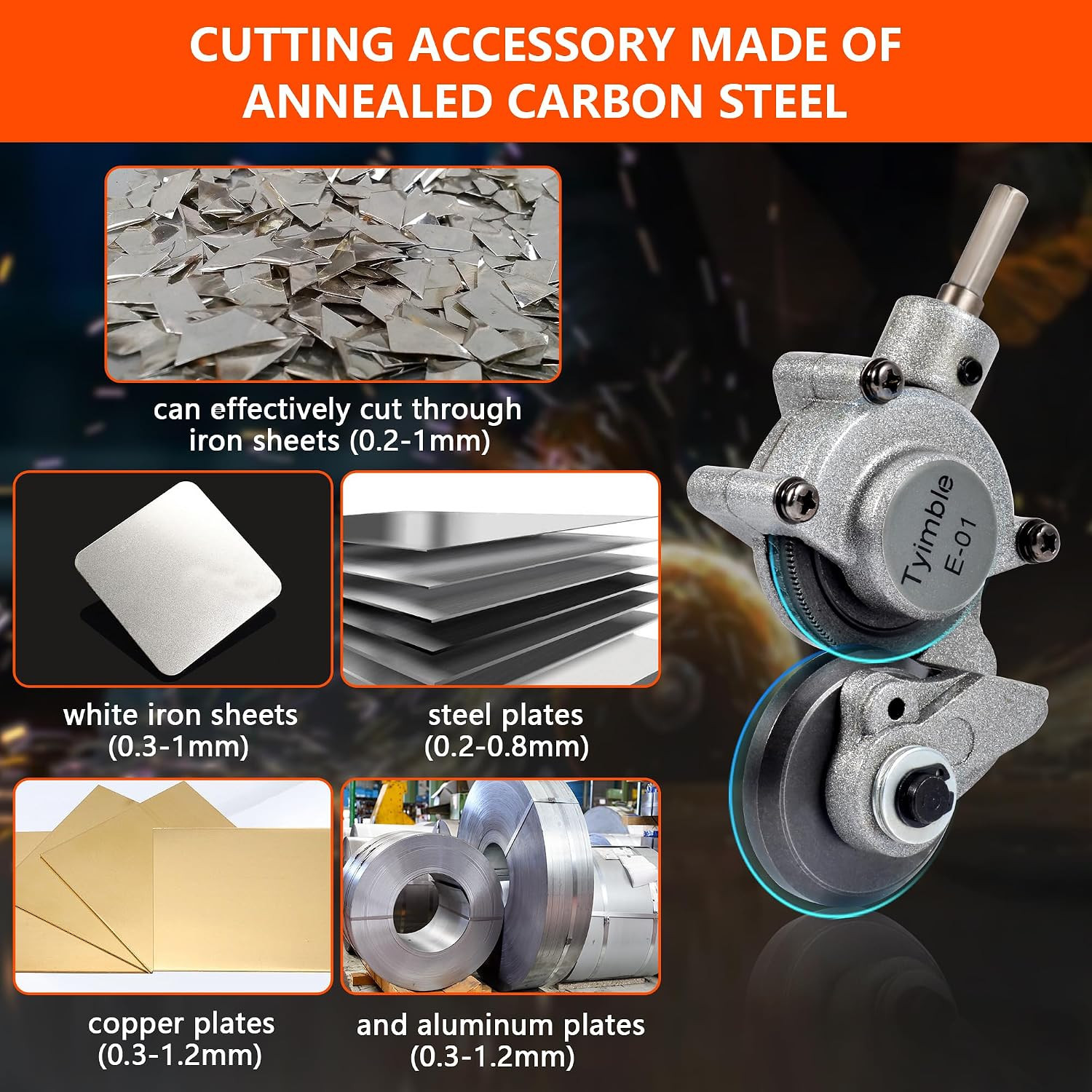 2025 Electric Drill Plate Cutter - Efficient Metal Shears Attachment for Effortl