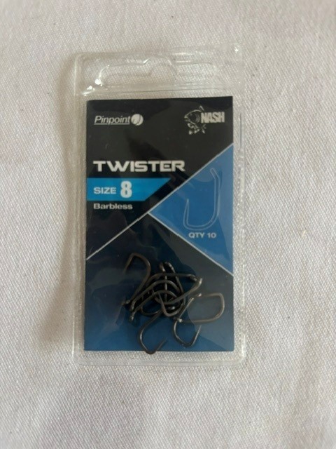 Nash Twister Barbless Hooks Size 8 N36
