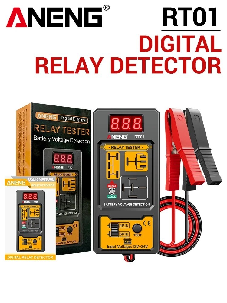 ANENG Universal Car Relay Tester Voltage Tester RT01 11-25V ar Battery