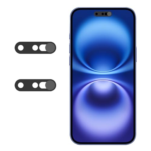 Black Front Camera Cover - Compatible with Black Cameras