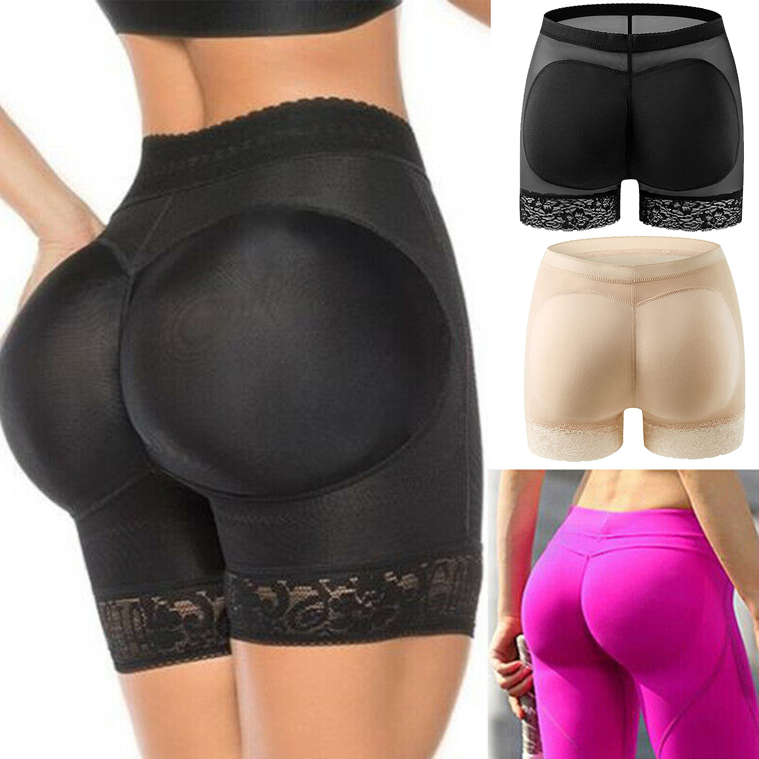 Fajas Colombianas Fajate&Short Levanta Cola Gluteos Butt-lifter Shaper Panty US