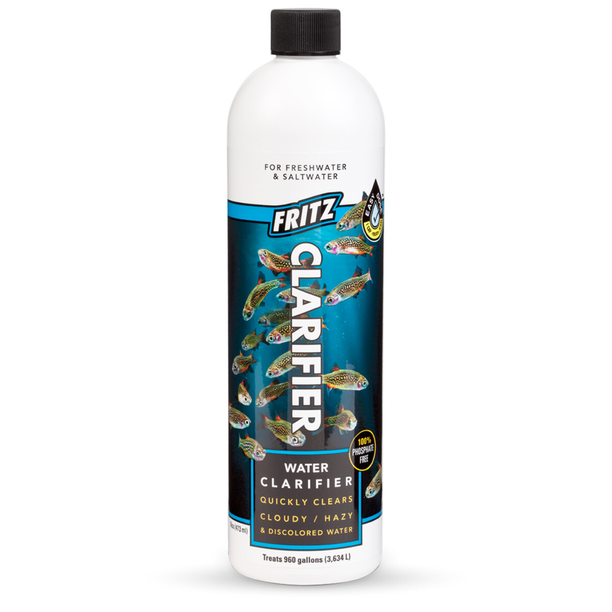Fritz Clarifier 16oz Quickly Clears Cloudy Discolored Water Reef & Plant Safe