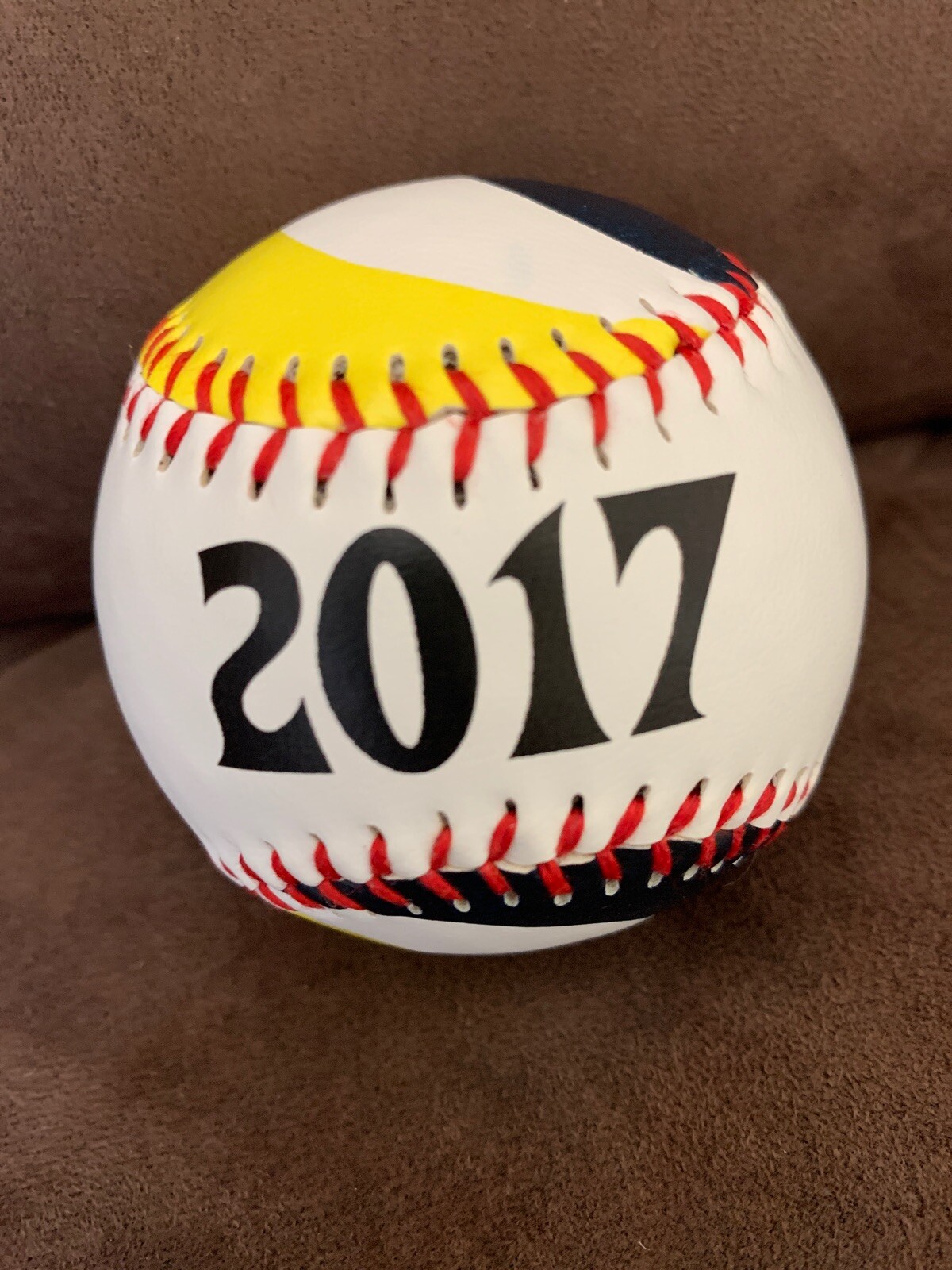 Long Island Ducks 2017 Baseball SGA From Ball Day Yellow Dog Lawn Care Promo
