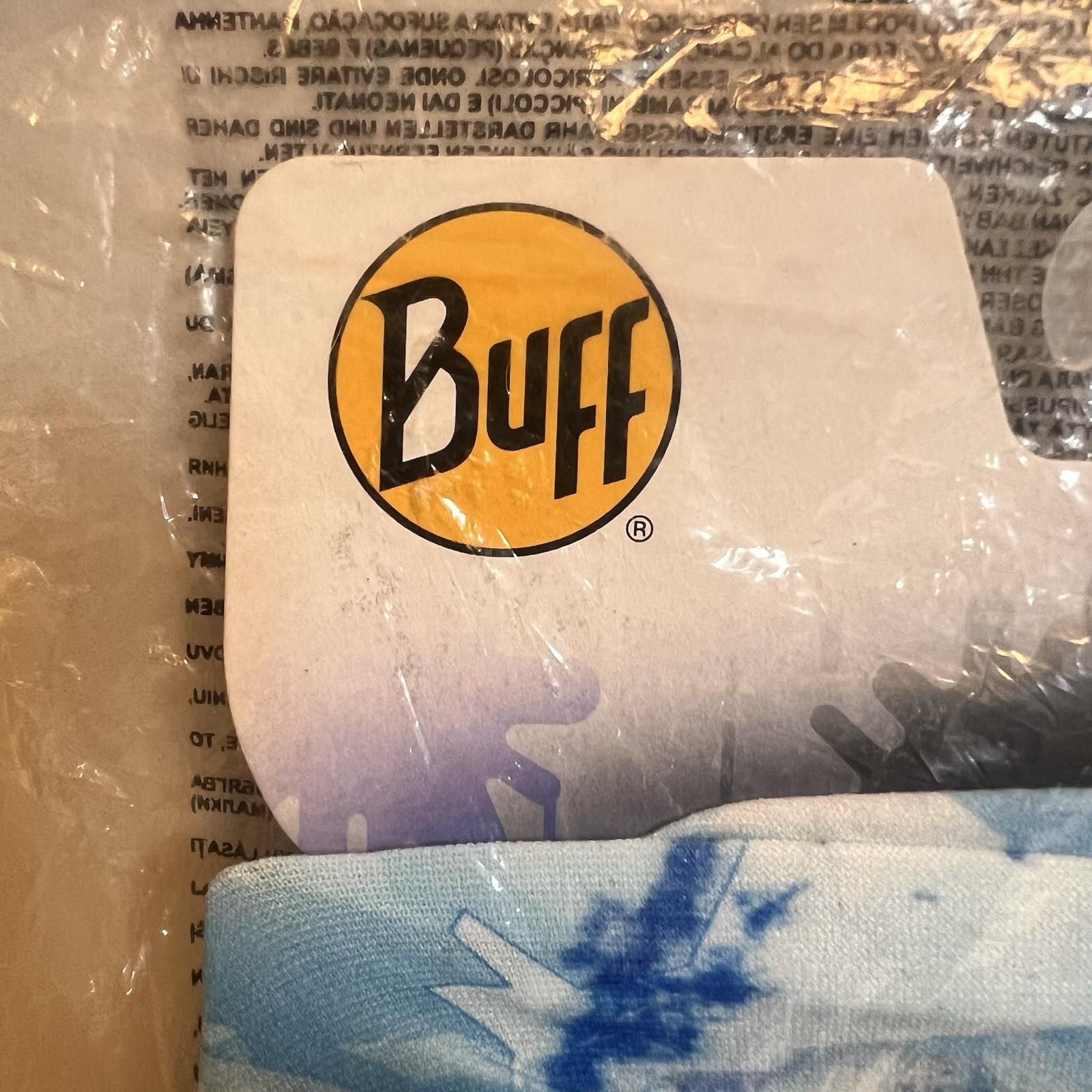 Buff Multifunctional Headwear NWT Blue Size Junior Sealed Plastic Bag