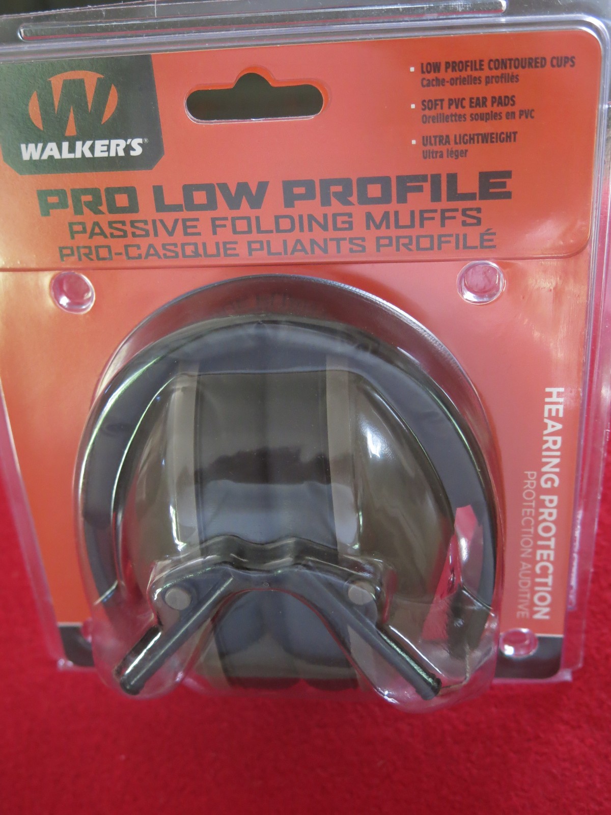 Walker's Pro Low Profile Folding Hearing Protection 22 Decibels FDE-GWP-FPM1-FDE