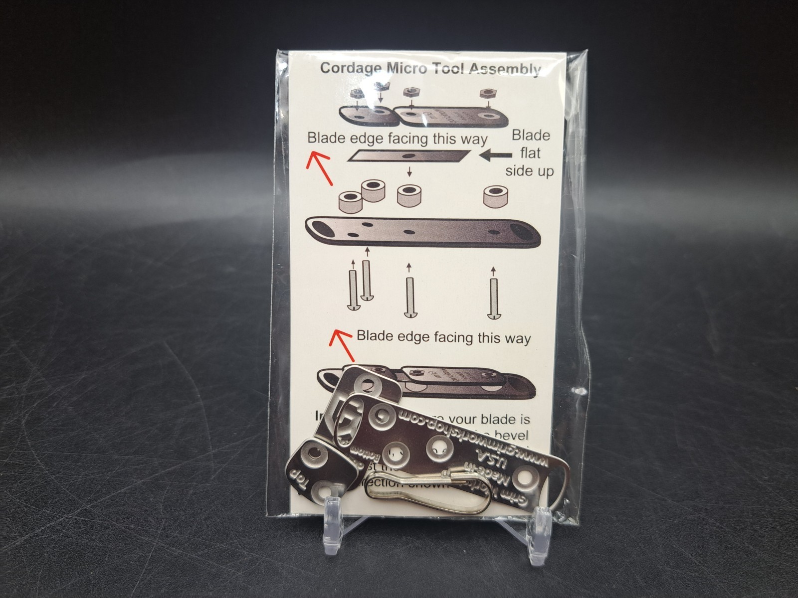 Grim Workshop: Cordage Micro Tool Multi-Tool Stainless Steel Lightweight Cutter