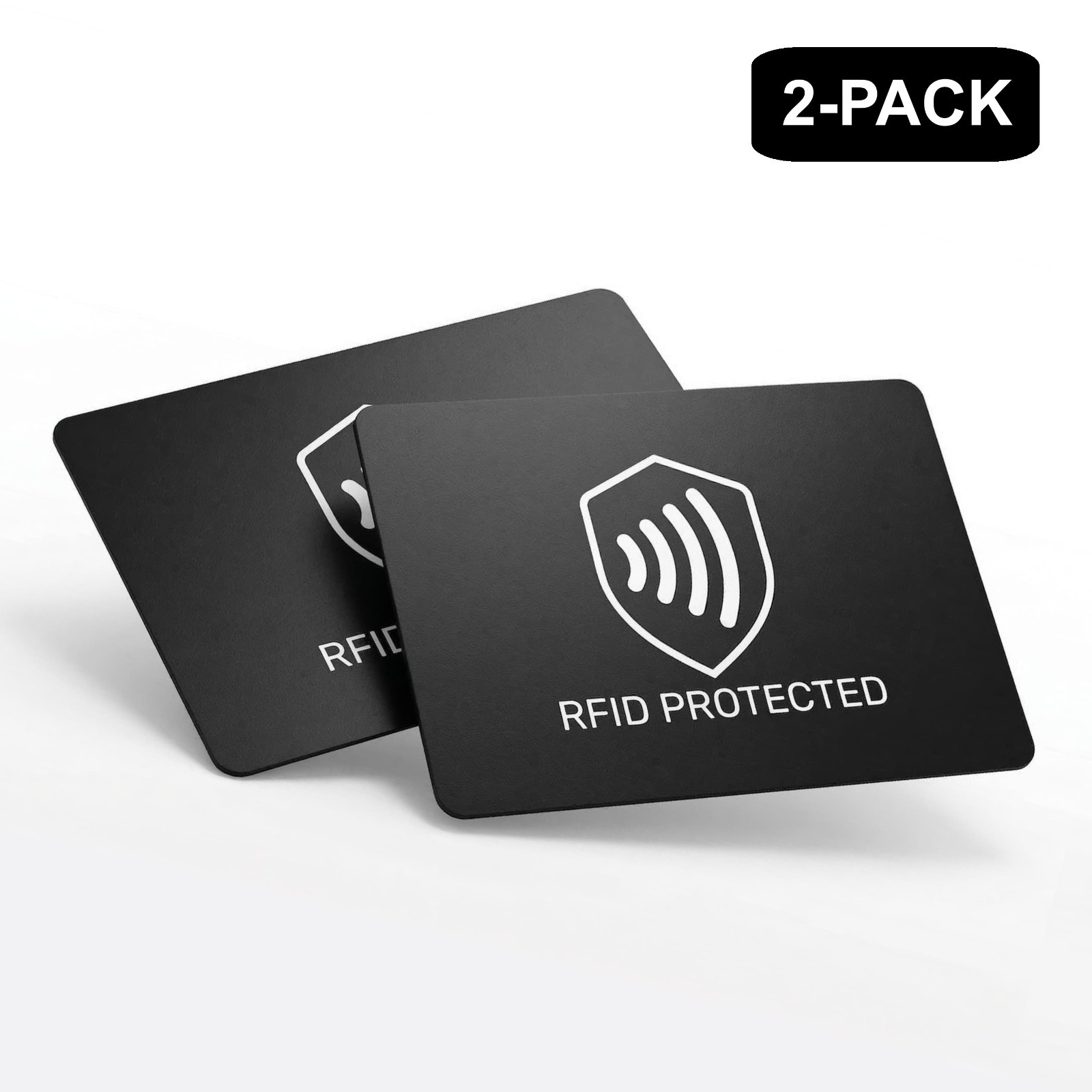 RFID Blocking Card for Wallet - Slim NFC Protector for Credit Debit ID (2 pack)