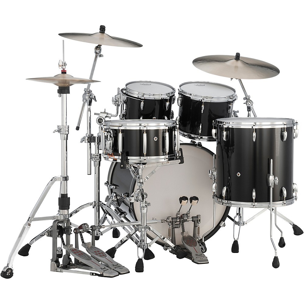 Pearl Masters Maple 4-Piece Shell Pack Piano Black