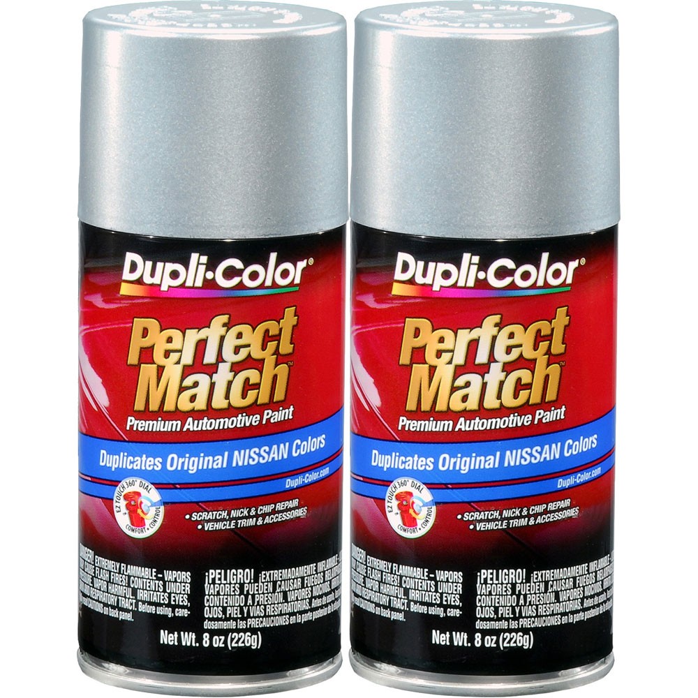 Duplicolor BNS0565 (2-Pack), Aerosol Paint for Nissan 549, Metallic Silver Frost