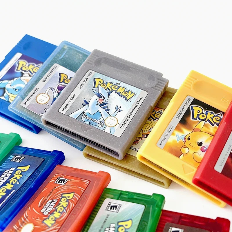 Low-Power Consumption 5 Languages Version Pokemon GBC Game Red/Crystal/Blue/Yell