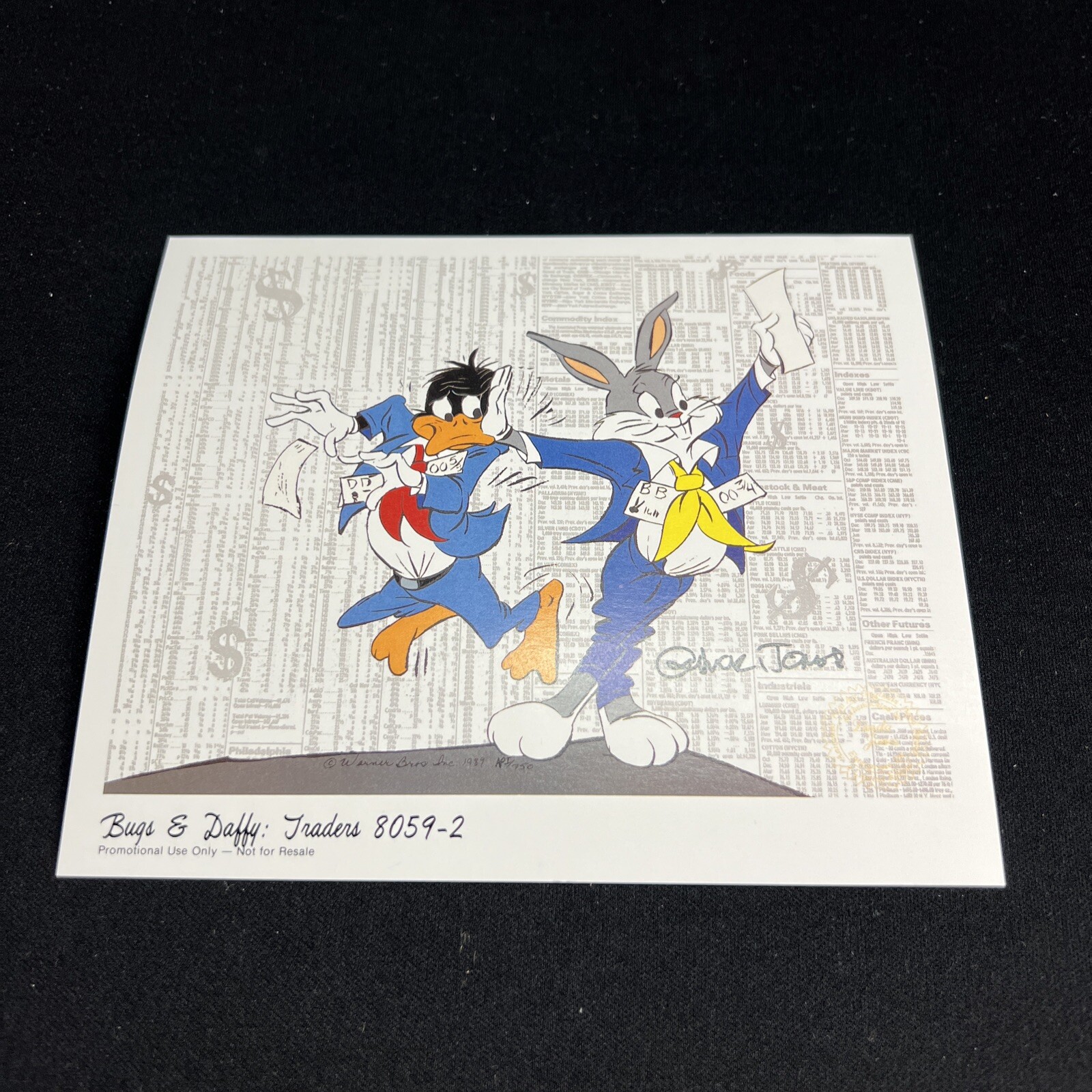 Vintage Bugs Bunny Daffy Duck Promotional Photo 6”x5” Linda Jones 8059-2