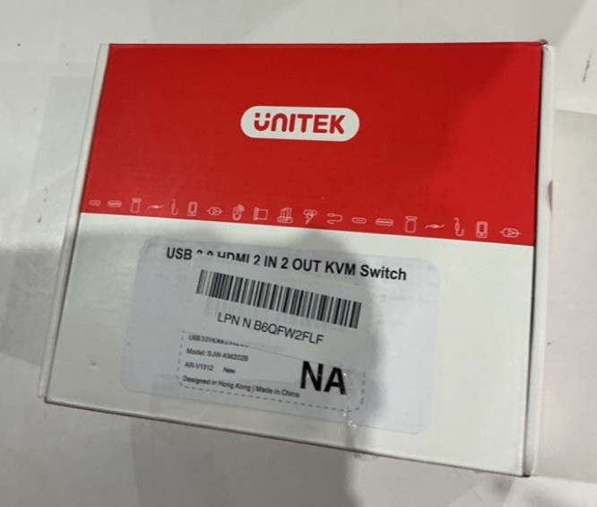 UNITEK USB 3.0 DP HDMI 2 IN 2 OUT KVM Switch