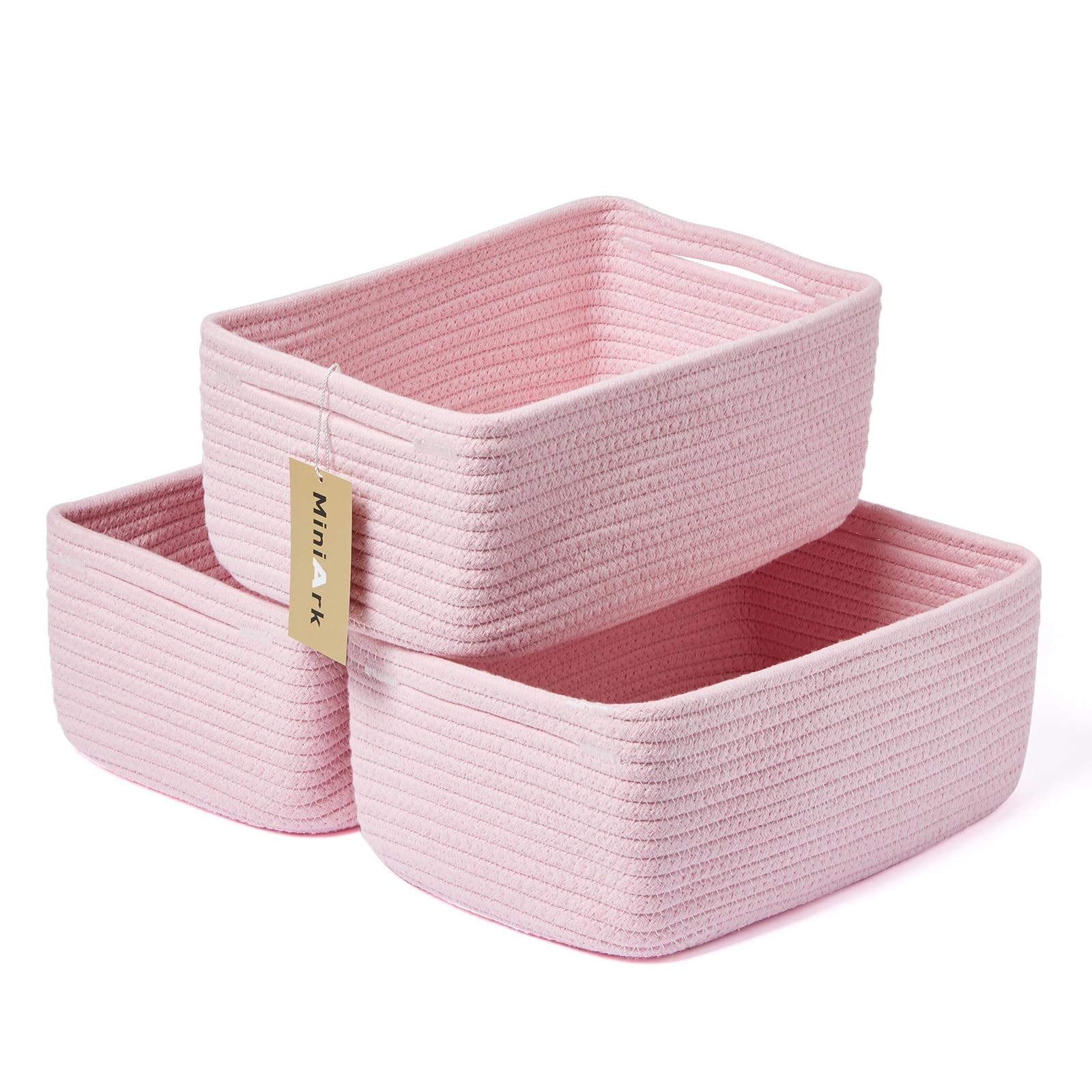 MiniArk Small Storage Baskets for Organizing | Closet Organizer Bins | Shelf Toy