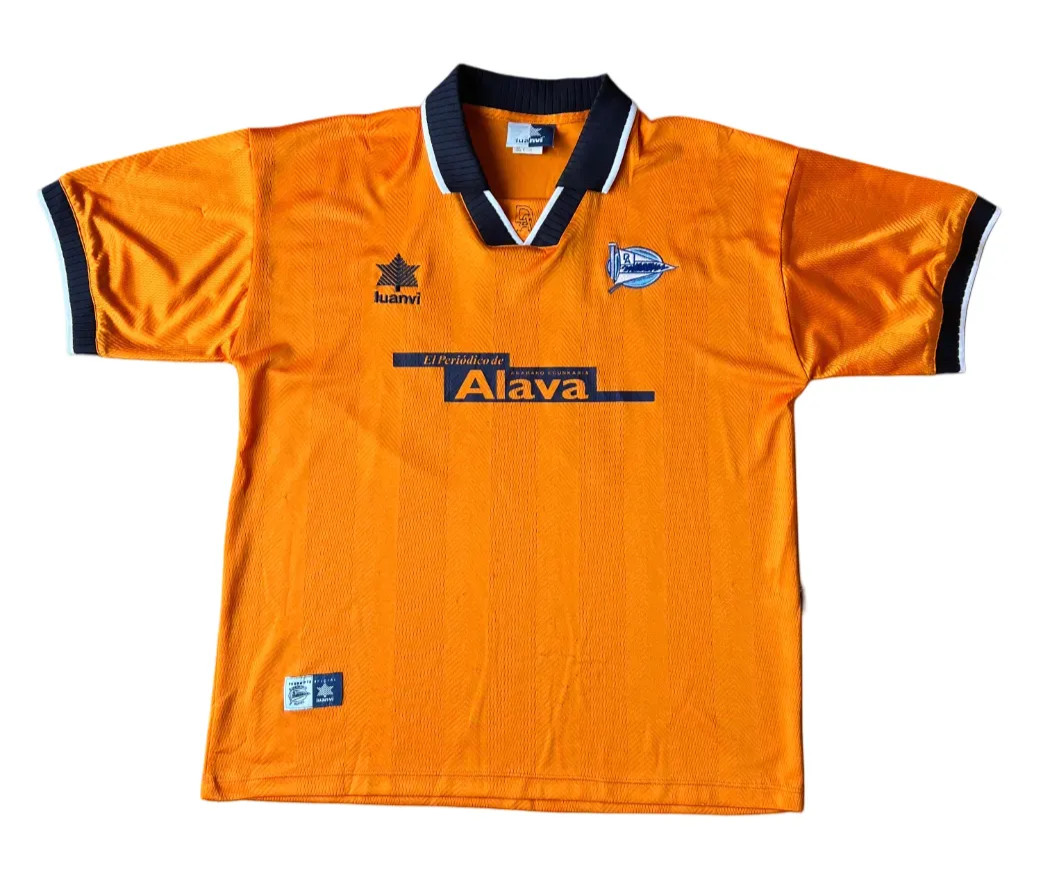 Match Worn Luanvi Deportivo Alavés Away Shirt 1999-02  XL  #11