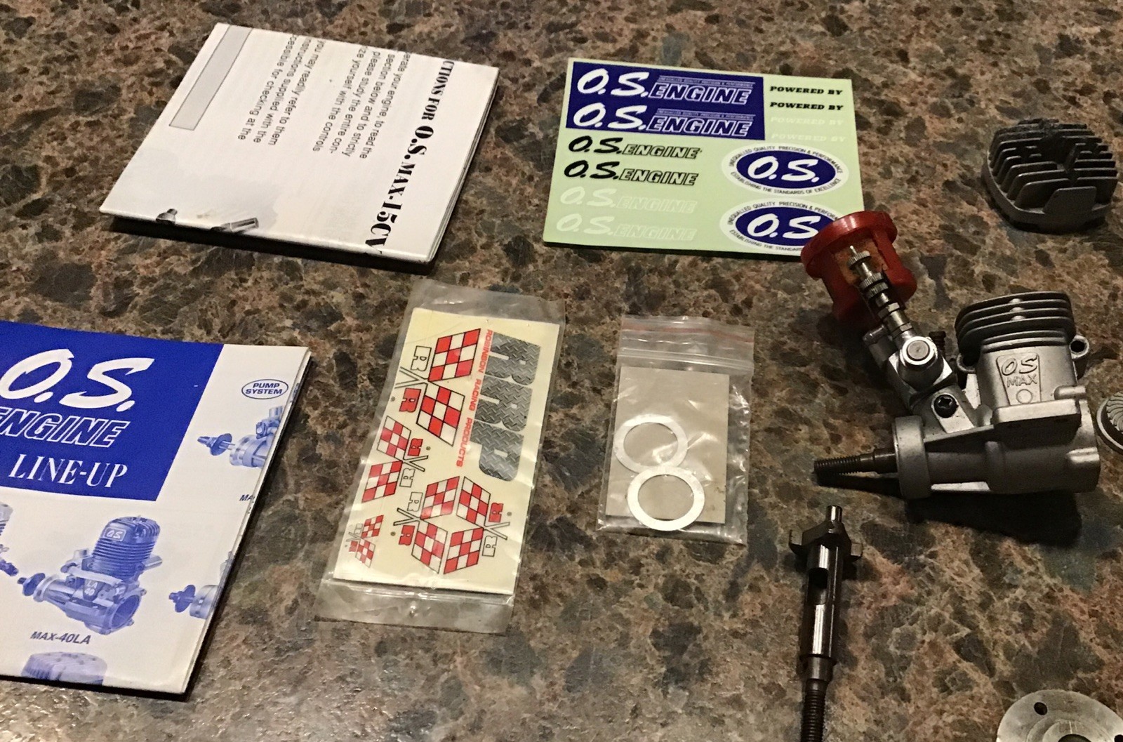 Rc Engine Parts And Decals (OS & GS)