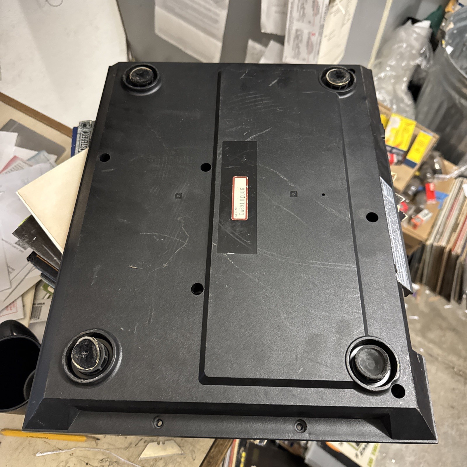 GENUINE Technics SL-1310 Plastic Base Bottom Cover w/ feet