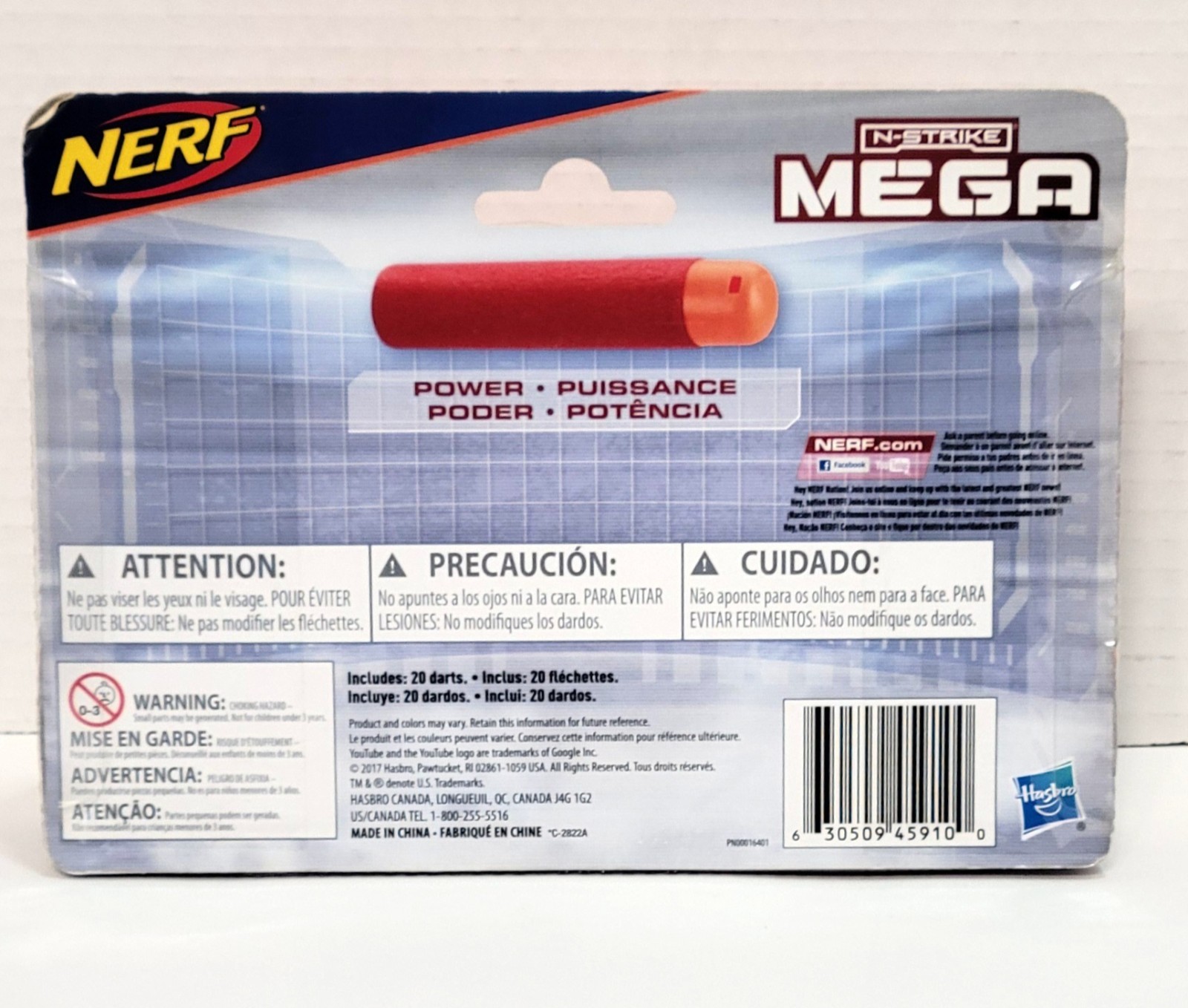Hasbro Nerf N-STRIKE Mega 20x Refill New Sealed