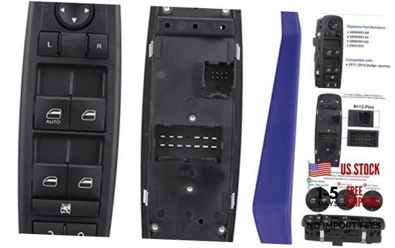 Power Window Switch Master Control Button Left Driver Side Compatible with