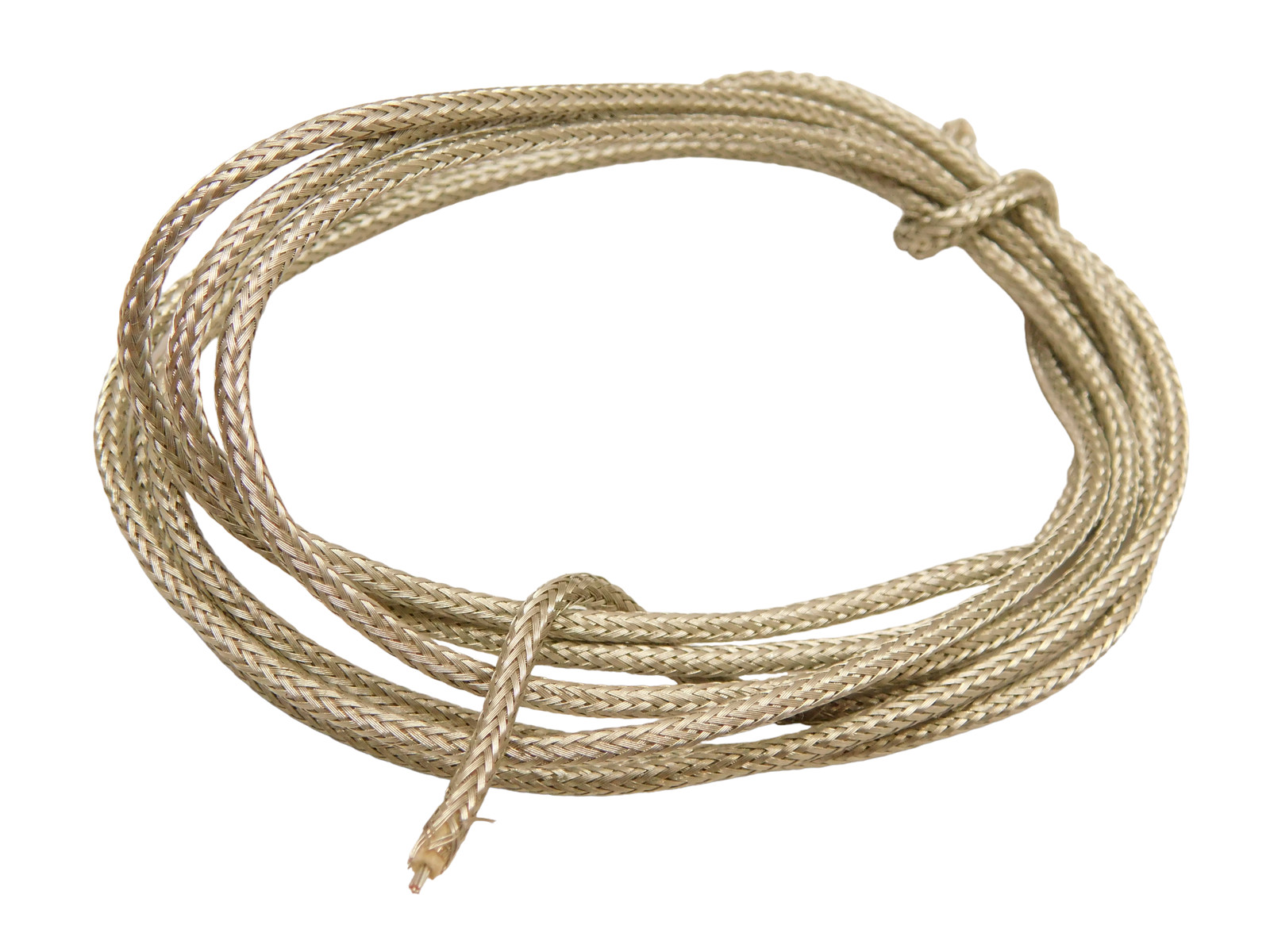 Braided Shield Vintage Style Cloth Covered Push Back Wire
