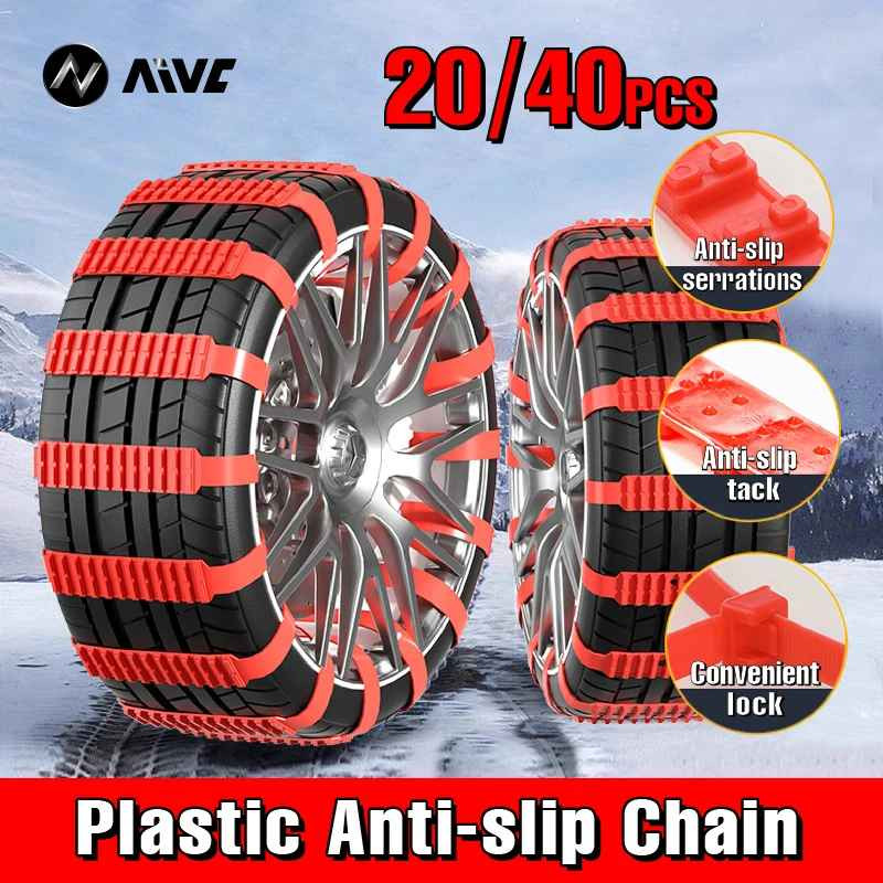 AIVC Anti-Skid Snow Chains for Car Motorcycles Winter and Bad Terrain Wheels Ant