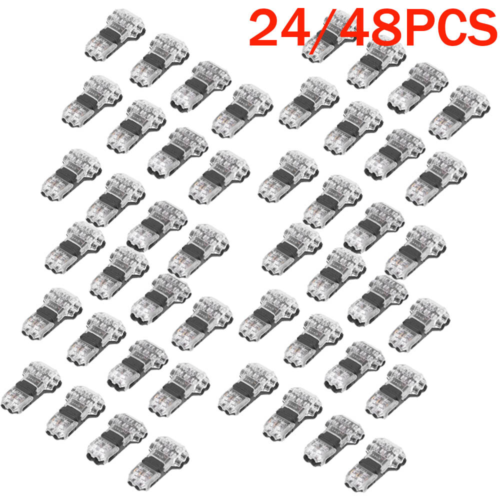 24/48pc Low Voltage T Tap Wire Connectors 3 Way Wire Connector for 18-22AWG Wire