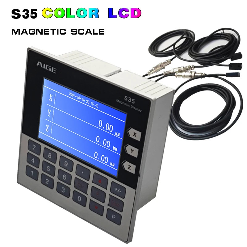 3Axis LCD DRO Magnetic Linear Scale Sensor CNC Encoder Woodworking Machine Lathe