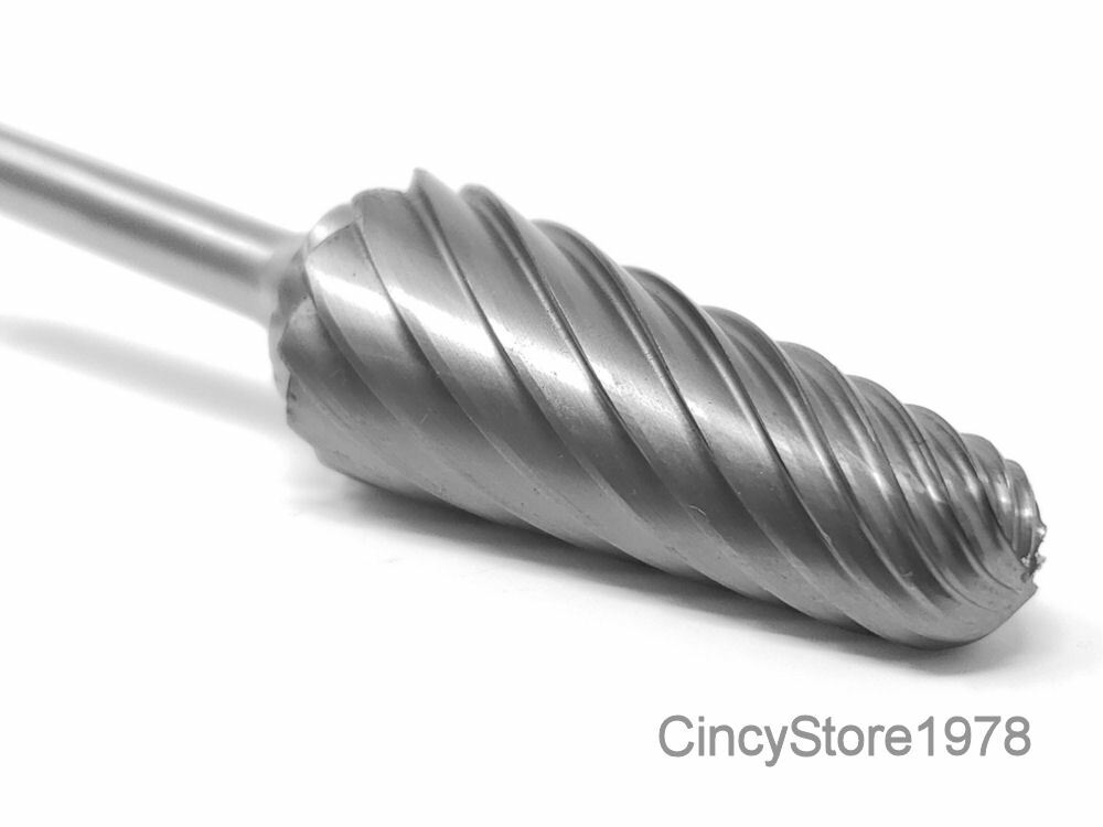 SL7NF Aluminum Taper Radius Carbide Burr Bur Cutting Tool Die Grinder Bit NEW!!!