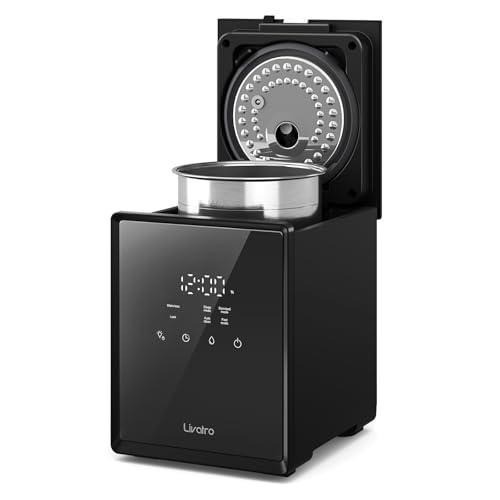 Livatro Warm Mist Humidifier Stainless Steel 3L Auto Clean Black