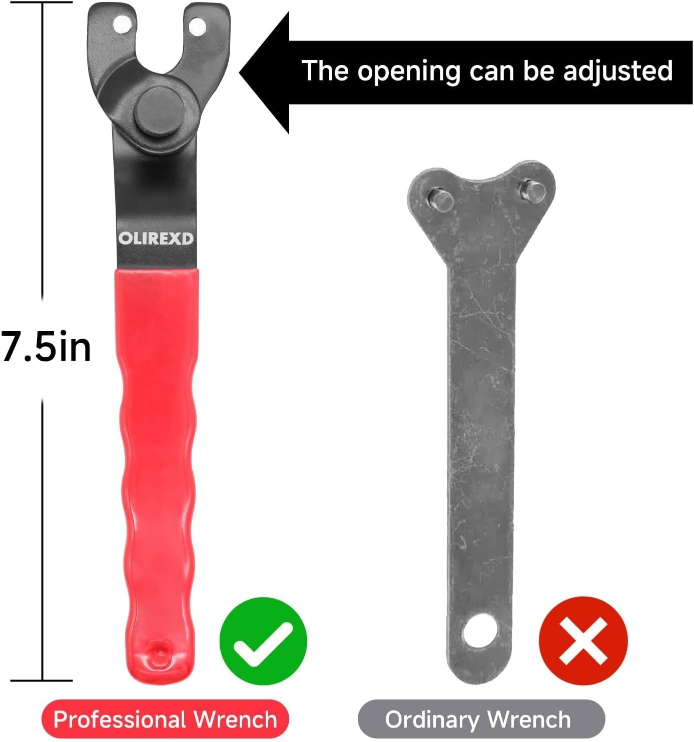 Angle Grinder Universal Adjustable Pin Wrench for Angle Grinder MachineRed 1