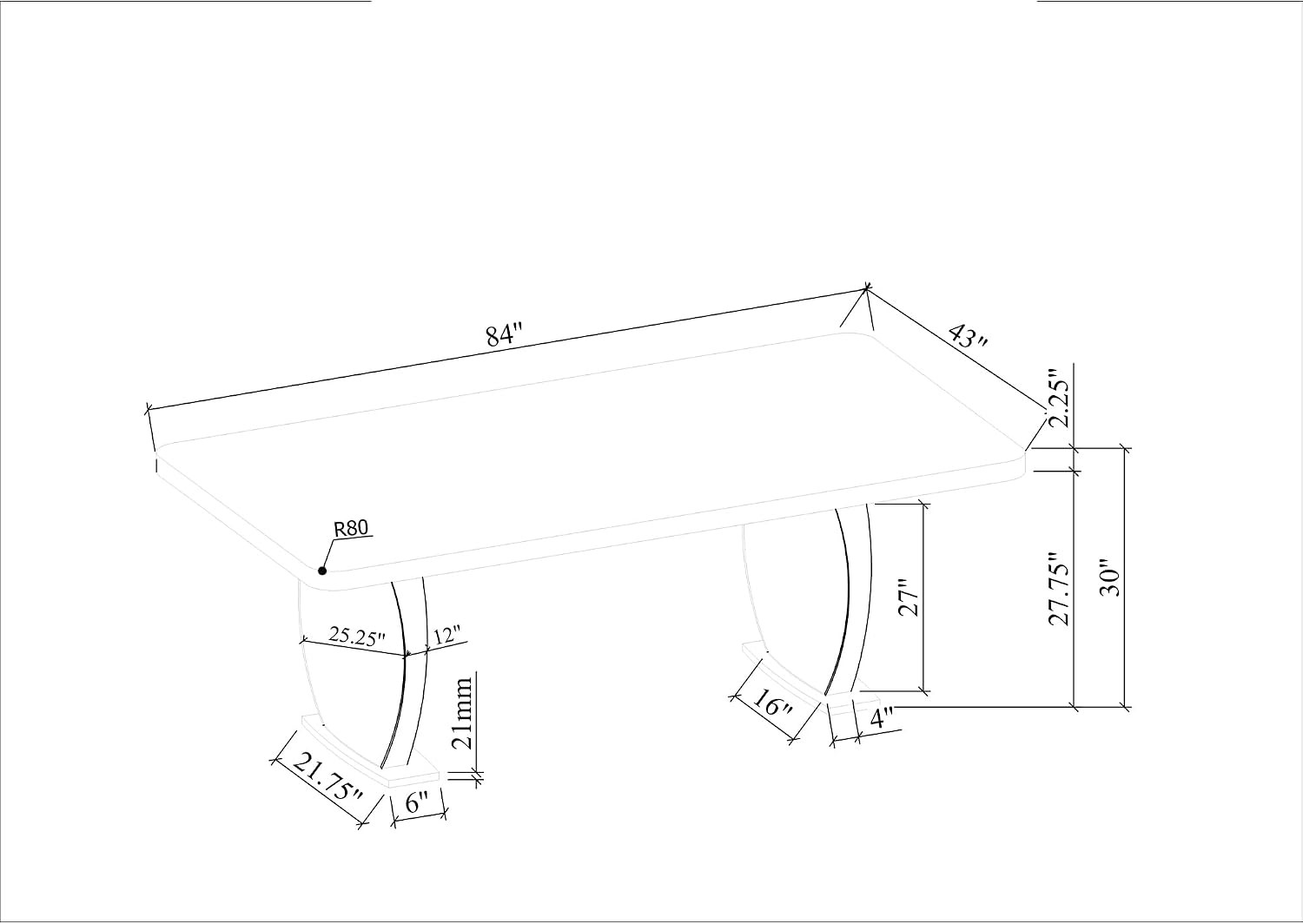 D2502 Dining Table