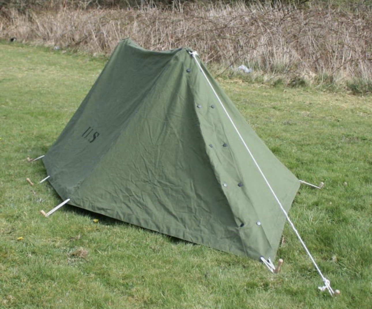 US Military Shelter Half X 2, Poles X 6