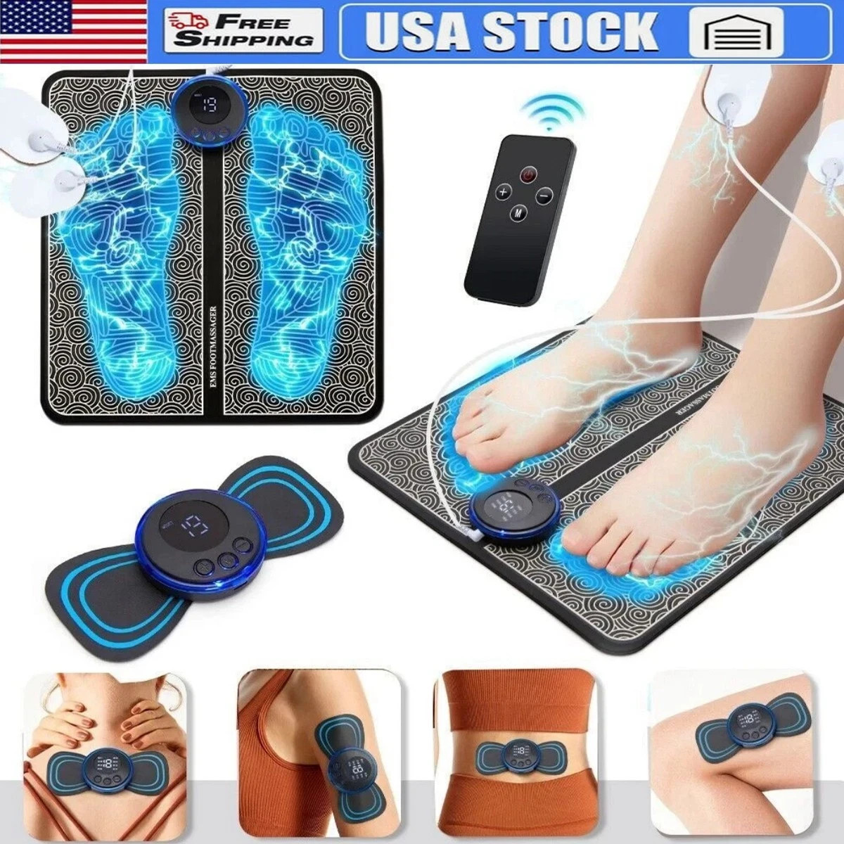 2026 EMS Foot Massager Nooro Neuropathy Feet for Circulation & Pain Relief NEW