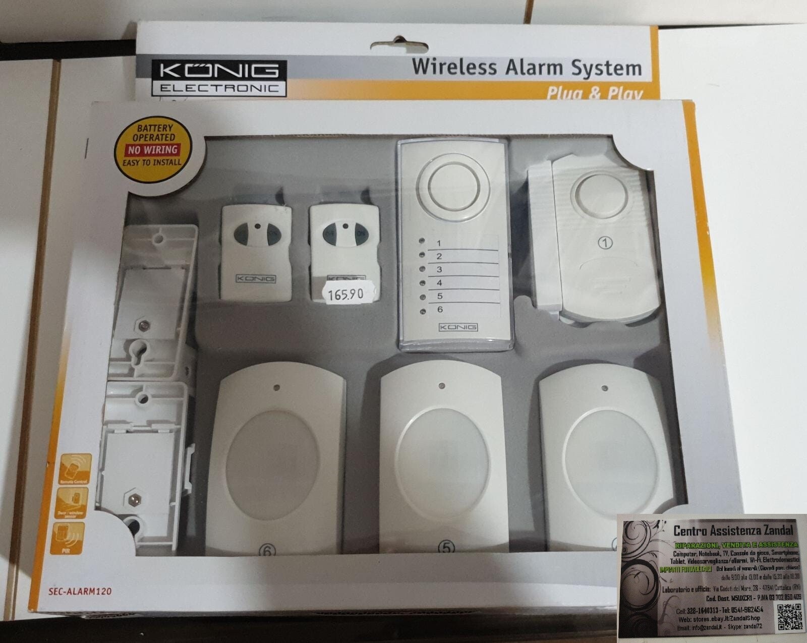 KONIG ELECTRONIC SEC-ALARM120 WIRELESS ALARM SYSTEM