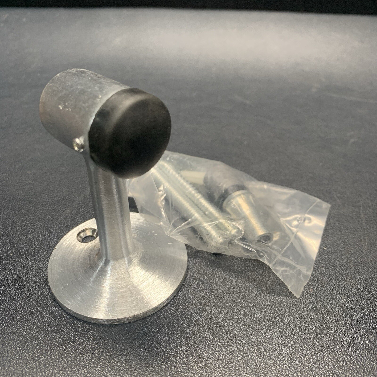Don-Jo 1471 Door Stop 1471-626 in Satin Chrome, 2.25” Base, 3.25” Tall.  New.