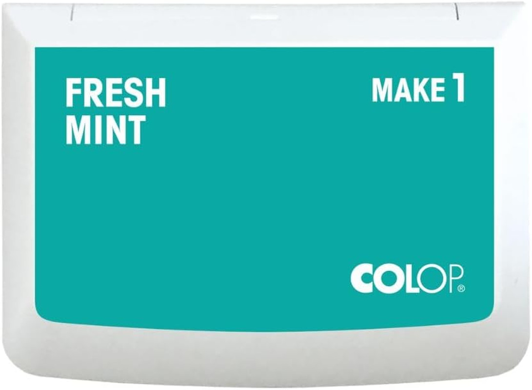 Make 1  Stamp Pad, Non-Toxic, 3.5" X 1.94", Fresh Mint | Premium Water-Based & A