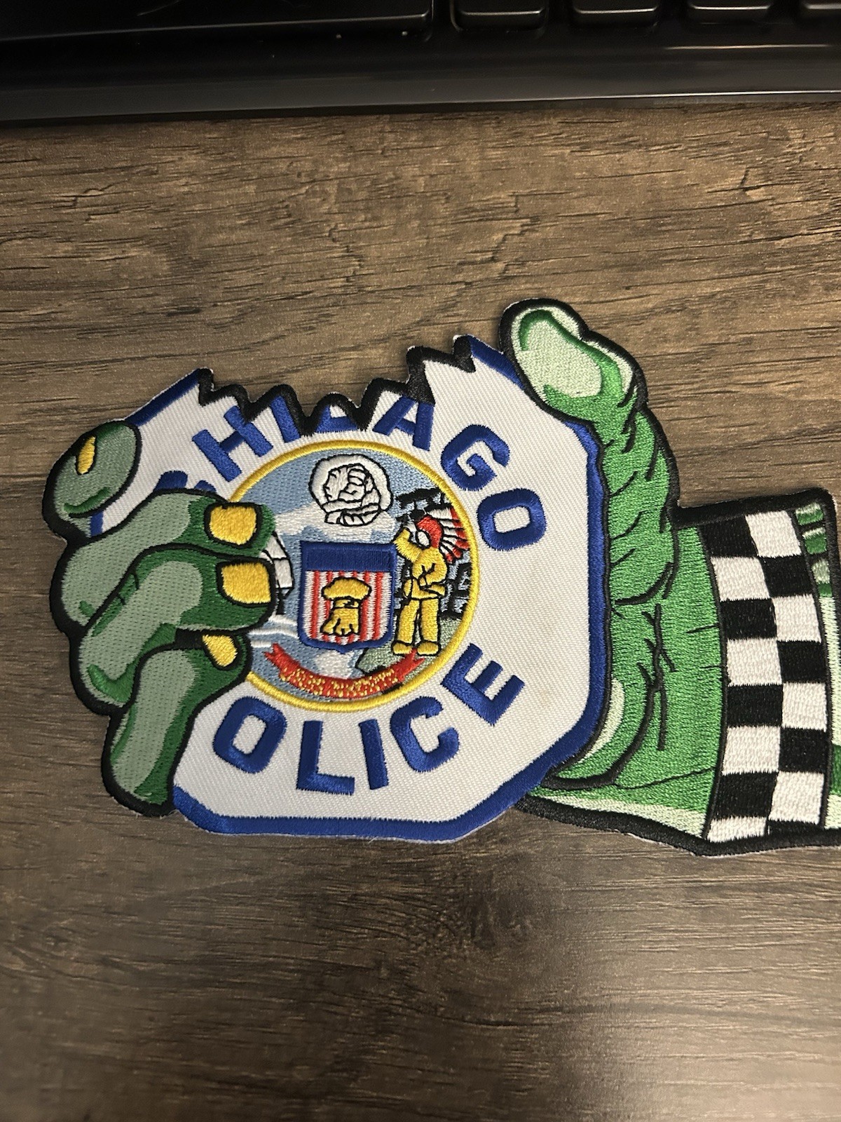 Chicago Police Hulk Hand Bite Ghost Patch *NEW*