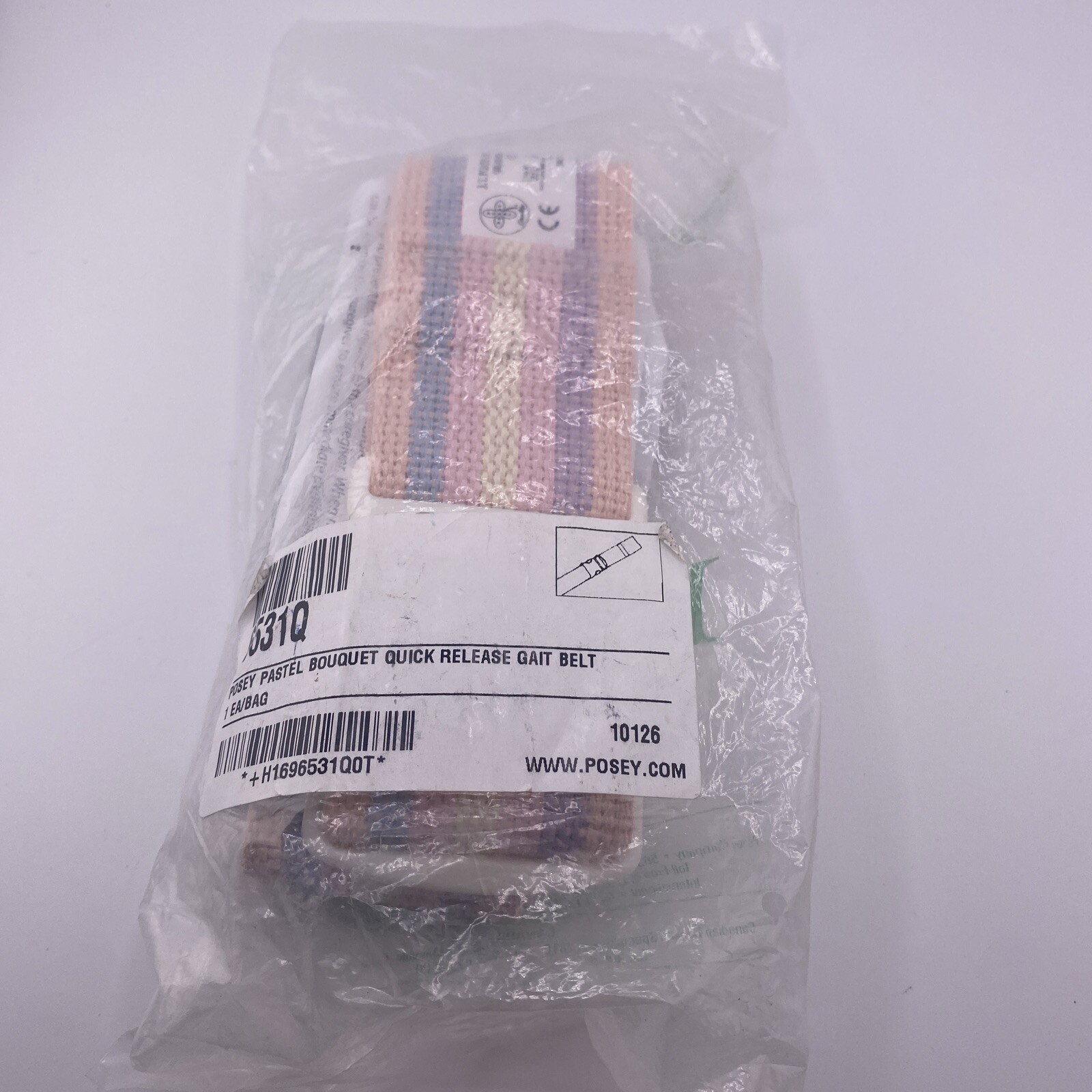 Posey 6531Q Standard 62" Gait Belt Strap W/ Quick Release Buckle NIB SEALED