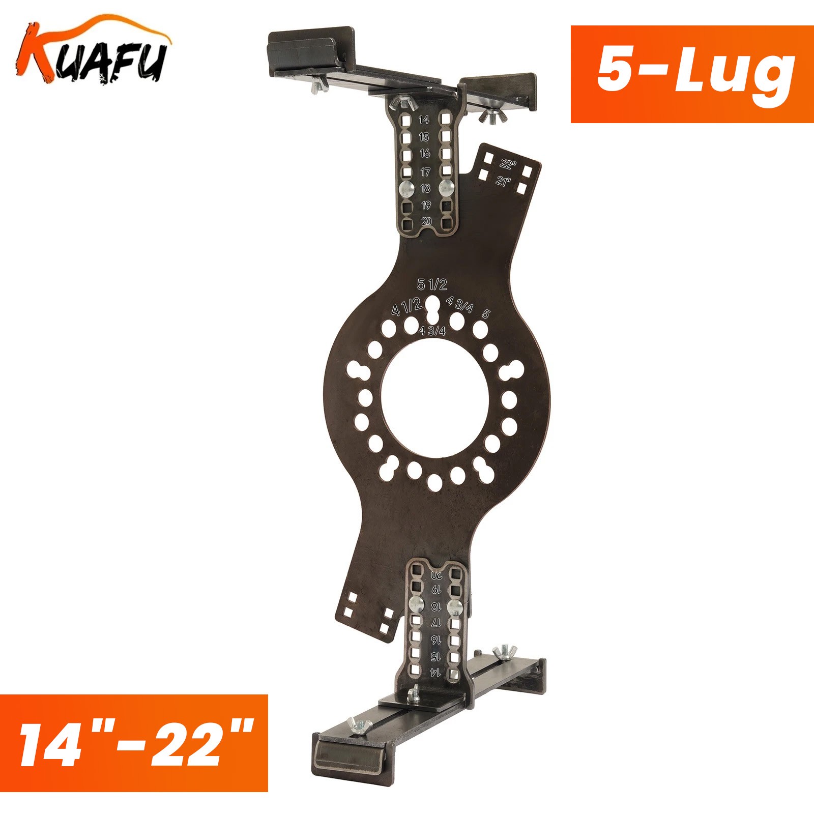 Wheel Fitment Simulator Tool Tire/Rim Size Measuring Mockup 5-Lug Bolt Pattern