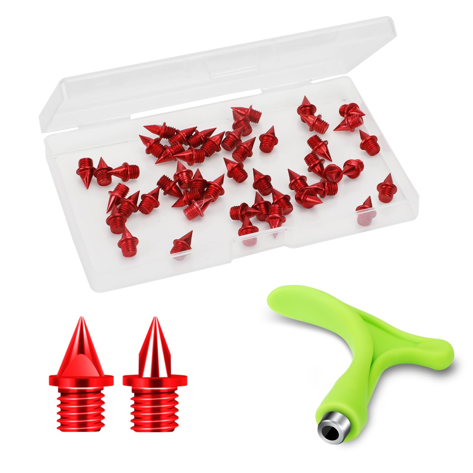 Carbon Steel Track Spikes, 48 Pcs 1/4 Inch Lighter Weight Spikes for Track, 0...