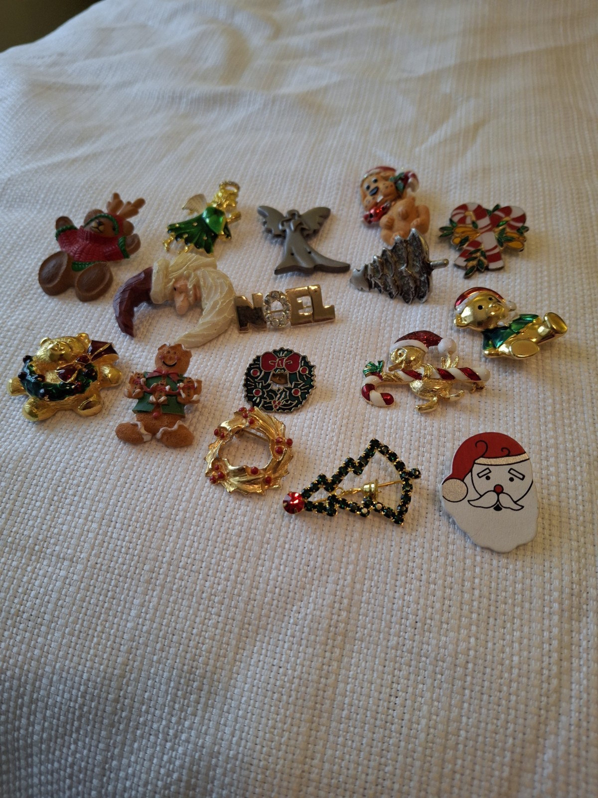 Collection Of Christmas Pins To Enjoy, Give Out Or Resell