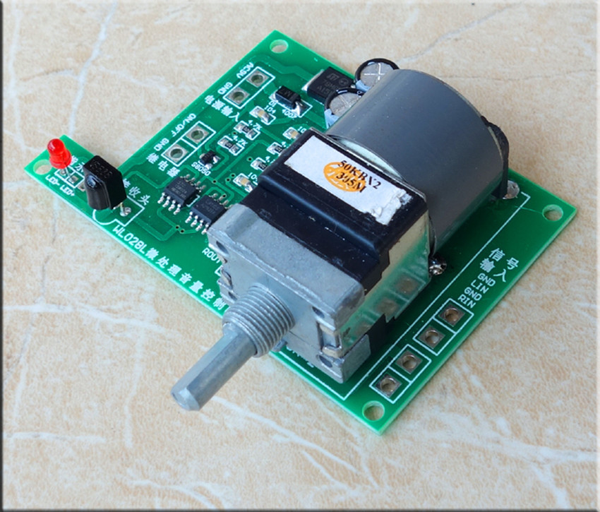 Audio preamp remote volume control board with ALPS potentiometer