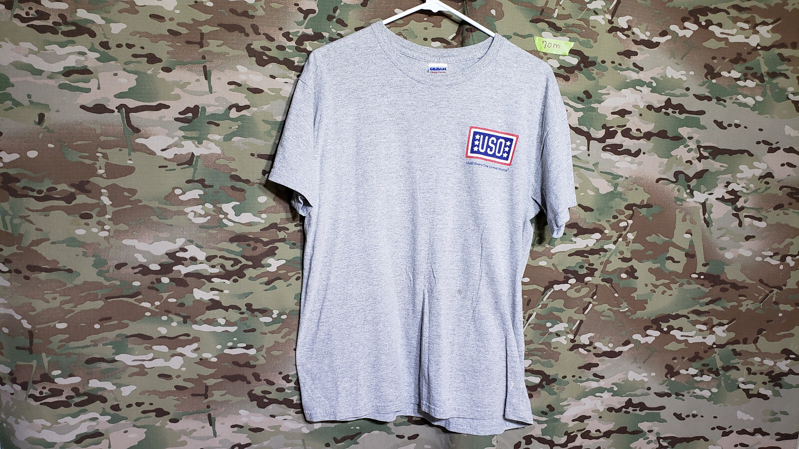 OUR TROOPS KNOW I HAVE THEIR BACK USO T-SHIRT MEDIUM